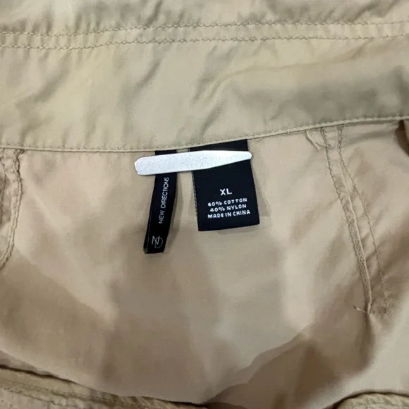 New Directions Khaki lightweight jacket. Size XL - Picture 10 of 16